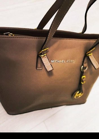 Michael Kors Bej Deri Kadın Çanta