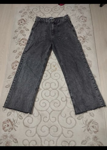Defacto Gri Kadır Geniş Paça Jean