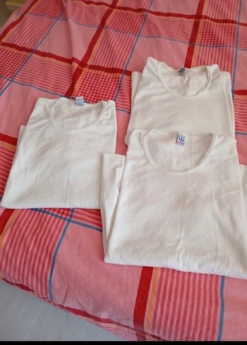 çocuk Beyaz Düz Basic Atlet - Görsel 7