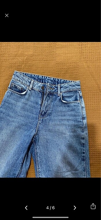 xs Beden lacivert Renk Mom jean