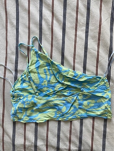 xs Beden mavi Renk Bershka crop ust