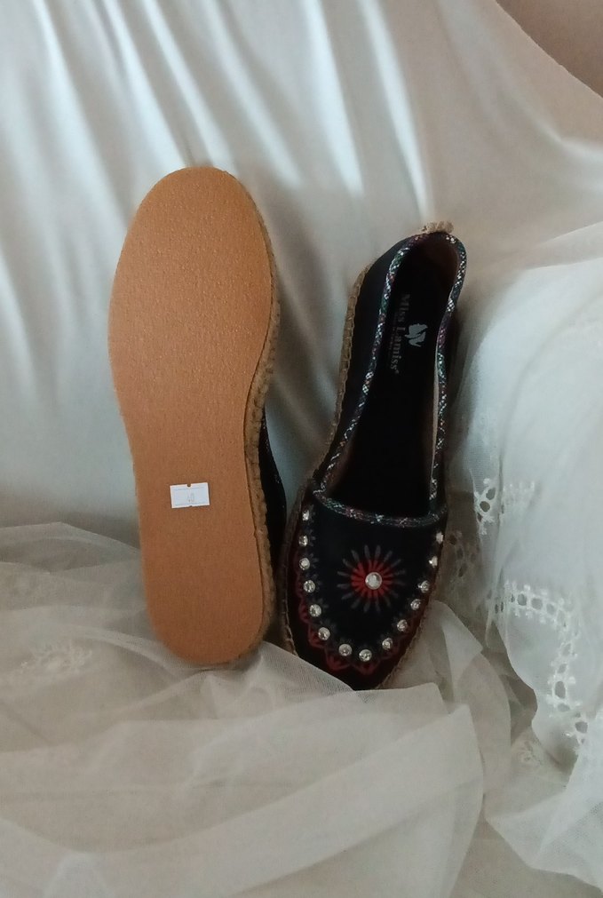 Boncuklu Nakışlı  Kadın Espadril - Görsel 3