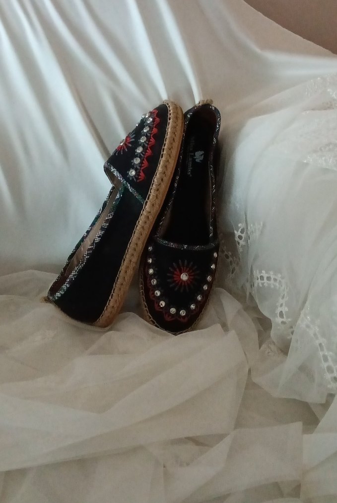 Boncuklu Nakışlı  Kadın Espadril - Görsel 2