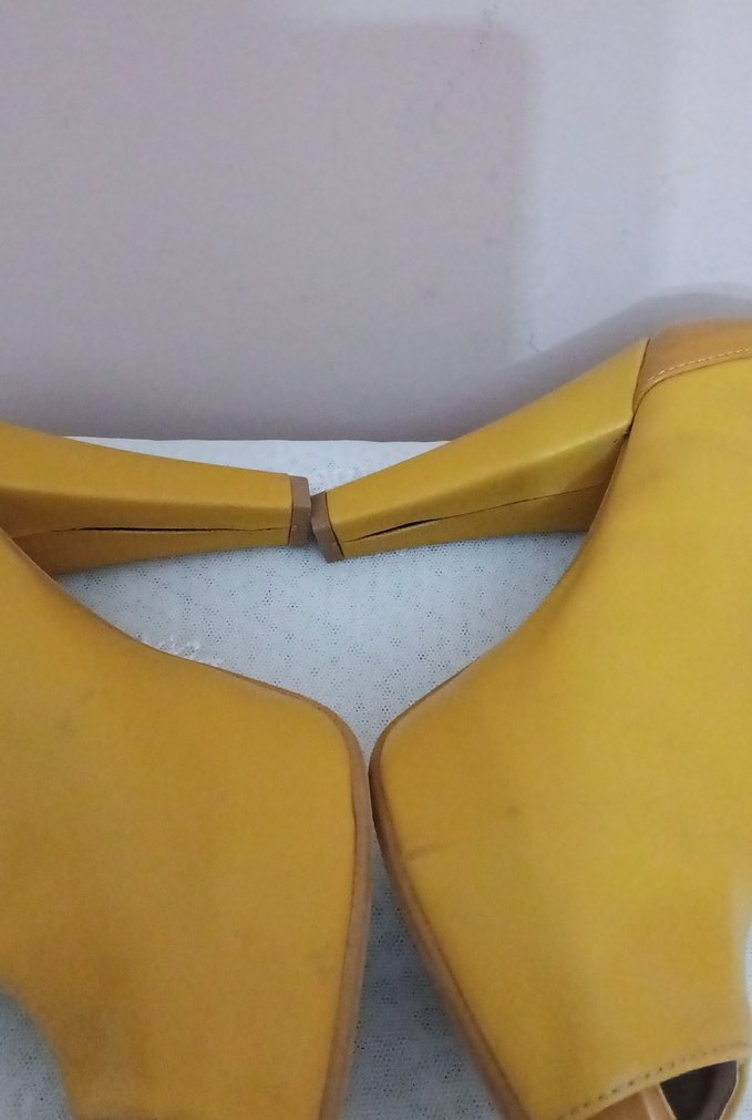 Sarı Platform Topuklu Kadın Ayakkabı - Görsel 3