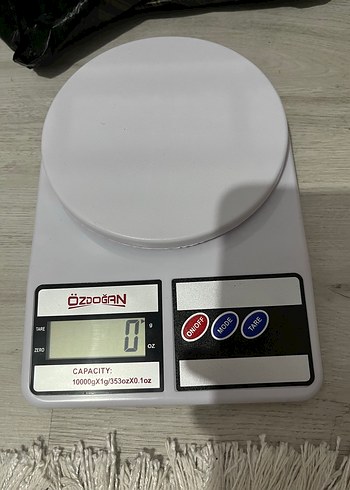 Beyaz Dijital Mutfak Tartısı 10 kg Kapasiteli
