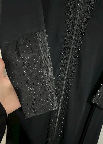 Uzun Siyah ferace - Görsel 3