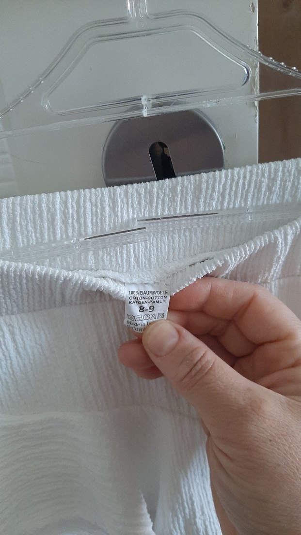 Beyaz  Fırfırlı Mini etek - Görsel 3