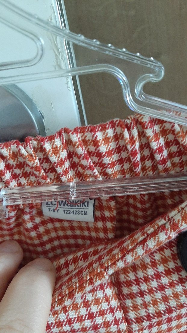 Kız Çocuk Kırmızı Pilili Etek - Görsel 5