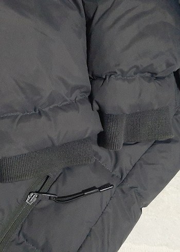 Kadın Gri Kapüşonlu Kış Montu - Görsel 11