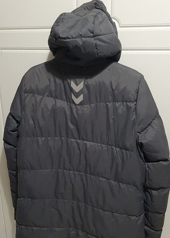 Kadın Gri Kapüşonlu Kış Montu - Görsel 4