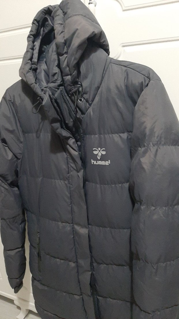 Kadın Gri Kapüşonlu Kış Montu - Görsel 2