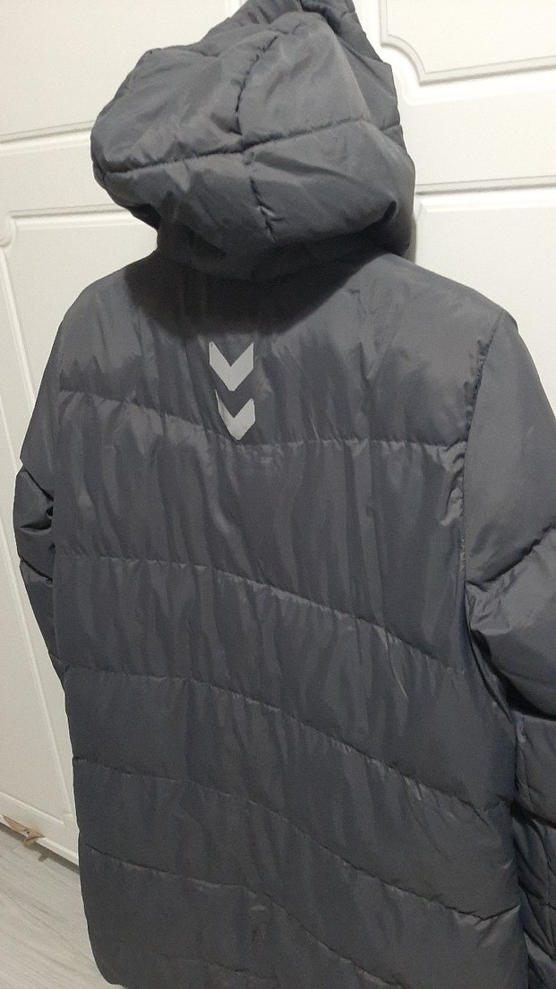 Kadın Gri Kapüşonlu Kış Montu - Görsel 3