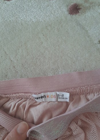 6 Yaş Beden pembe Renk Pembe Bohem Renkli Kız Çocuk Etek
