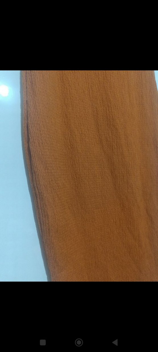 Sade kiremit rengi Uzun Kadın Elbise - Görsel 2