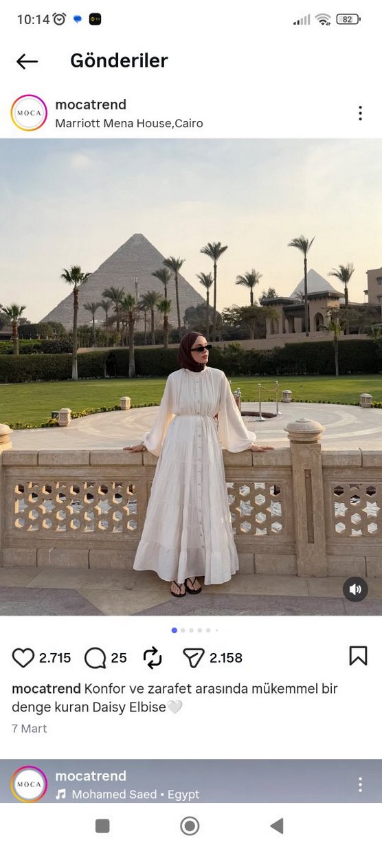 Uzun Beyaz Bohem Salaş Elbise - Görsel 5