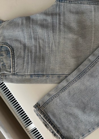 Bol Kesim Midi Denim Kadın Jean