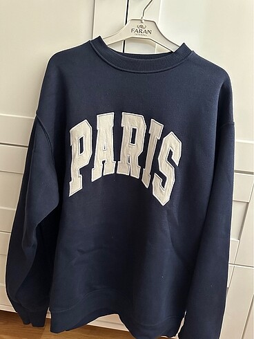 paris yazılı sweatshirt