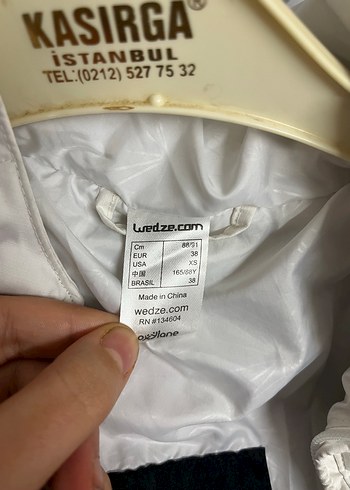Kadın Beyaz Midi Kışlık Fermuarlı Mont - Görsel 6