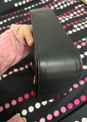 Siyah Deri Tokalı Kadın Çanta - Görsel 5