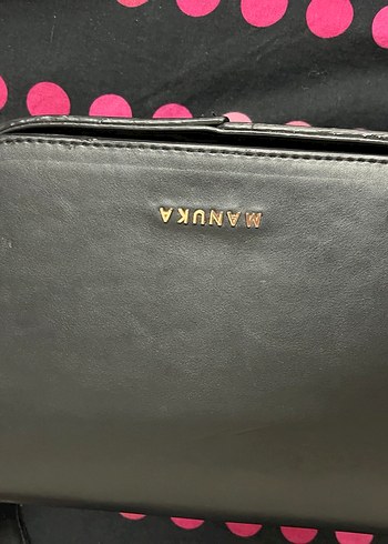 Siyah Deri Tokalı Kadın Çanta - Görsel 4