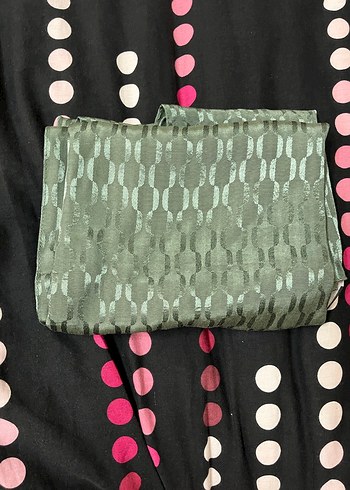 Kadın Gri Pileli Bohem Şal - Görsel 2