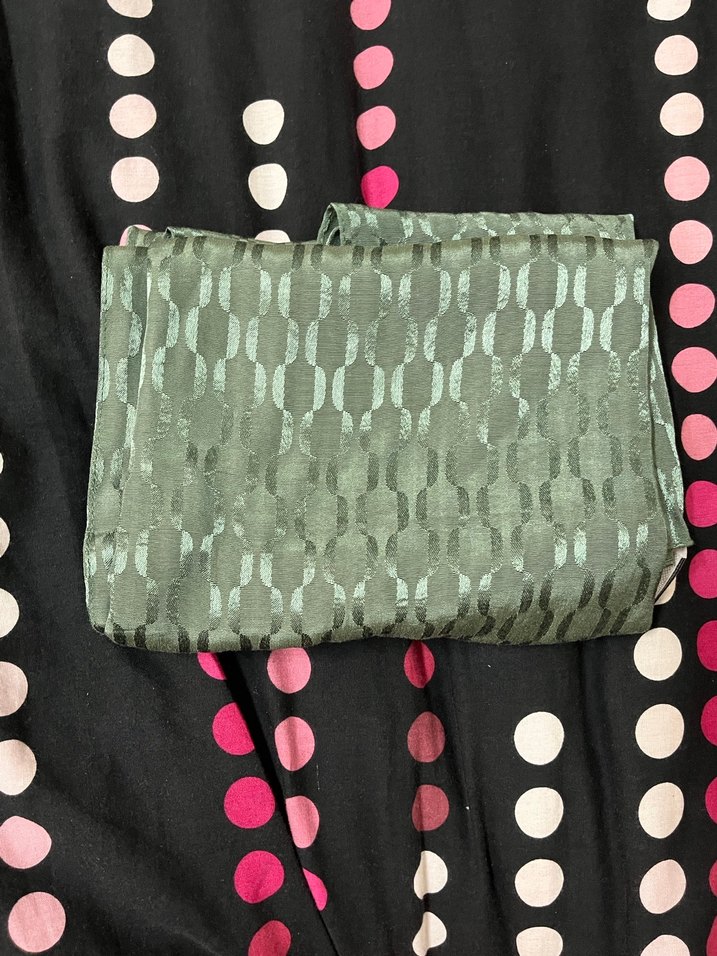 Kadın Gri Pileli Bohem Şal - Görsel 2