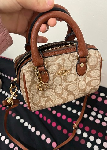Coach Kahverengi Deri Kadın Omuz Çantası - Görsel 5