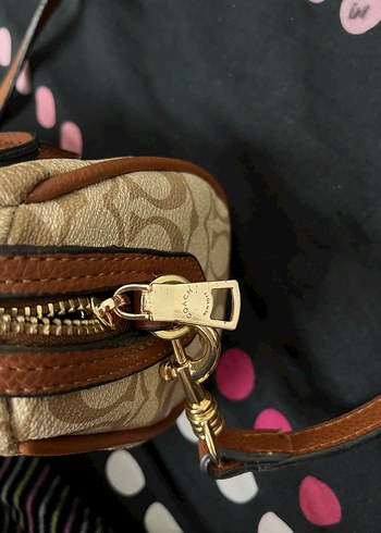 Coach Kahverengi Deri Kadın Omuz Çantası - Görsel 7