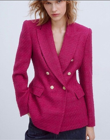 Zara yeşil ceket blazer
