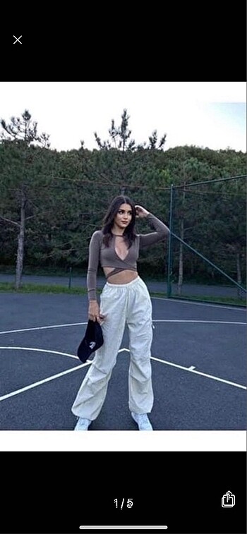 Trendyolmilla stoperli paraşüt jeans