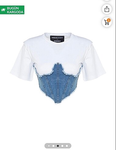 Sagaza Madrid Sagaza studio denim büstiyer