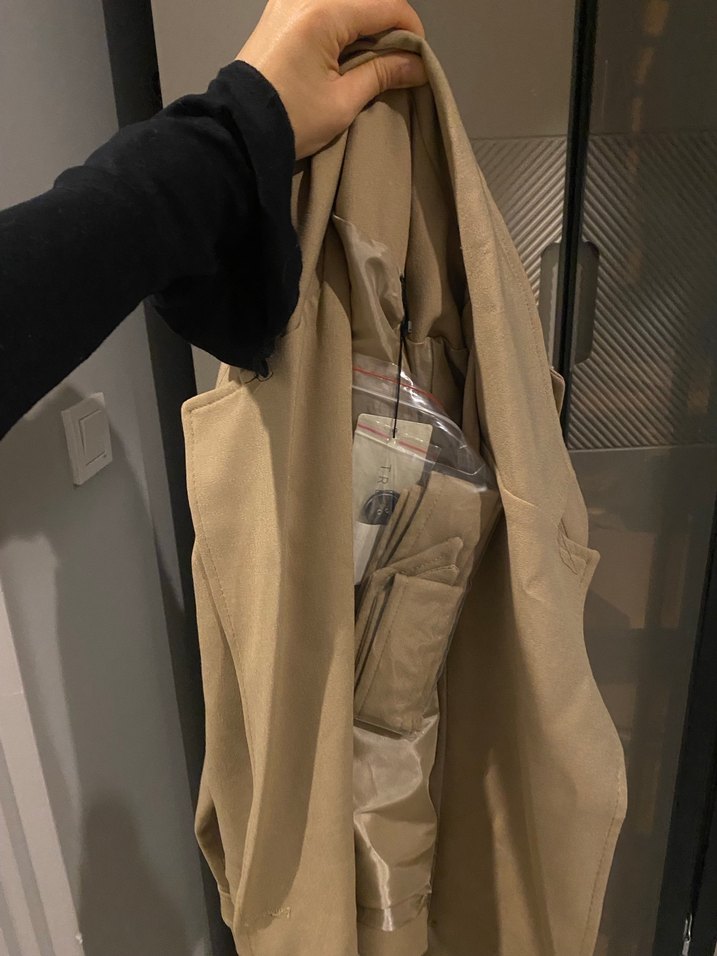 Bej Kadın Kemerli Midi Trençkot - Görsel 5