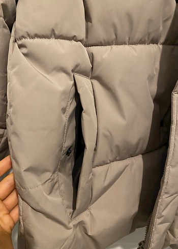 Bej Erkek Puff Mont - Görsel 2