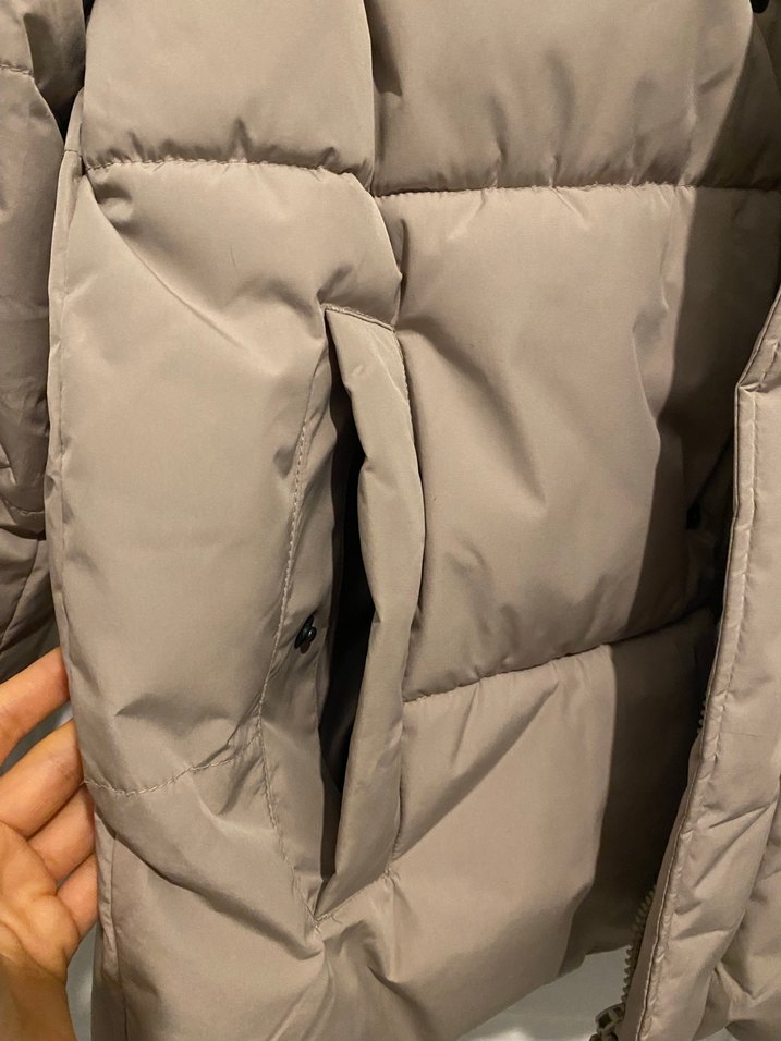 Bej Erkek Puff Mont - Görsel 2