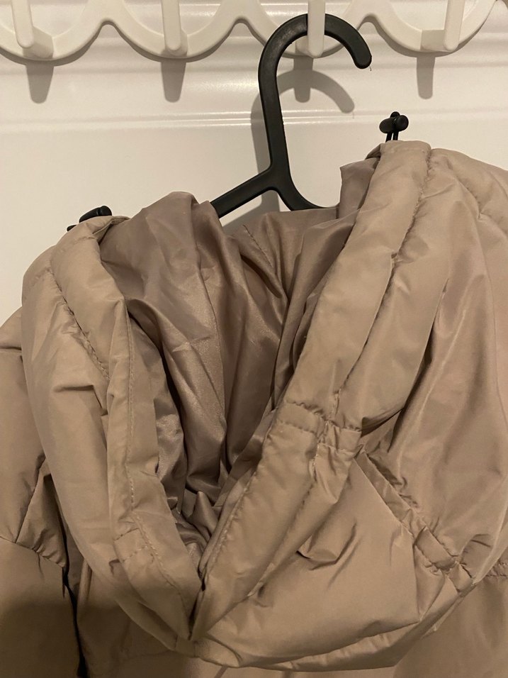 Bej Erkek Puff Mont - Görsel 5