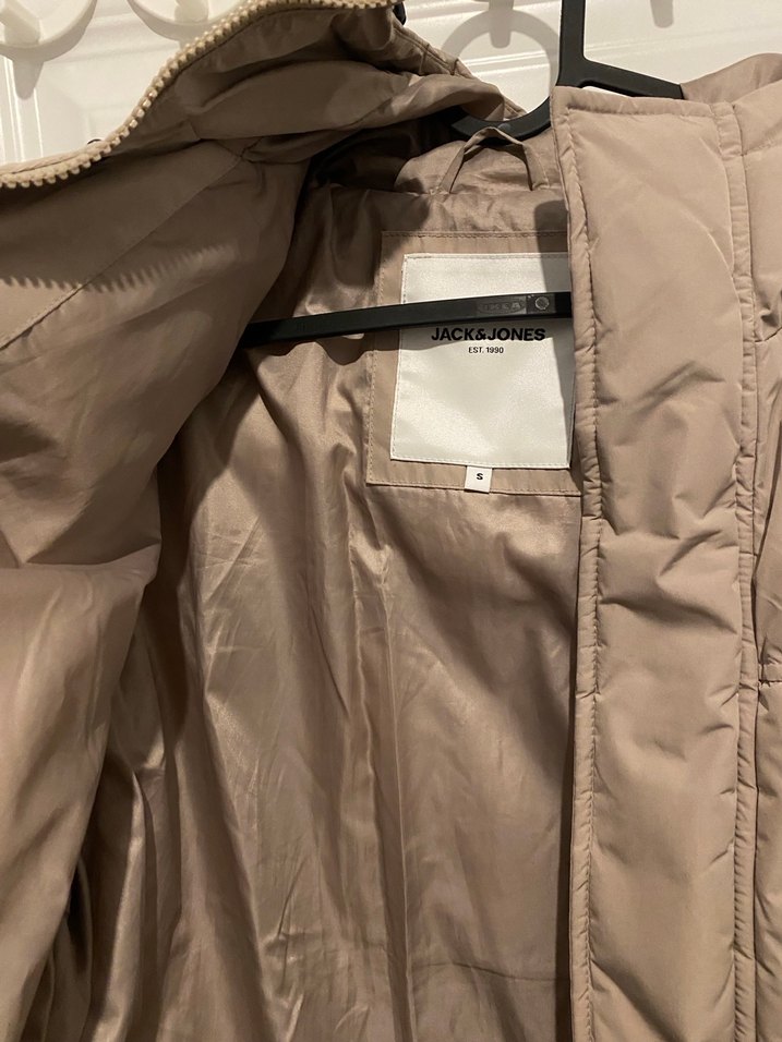 Bej Erkek Puff Mont - Görsel 3