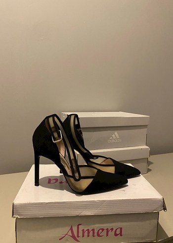 Klasik Siyah Kadın Stiletto Topuklu Ayakkabı - Görsel 2