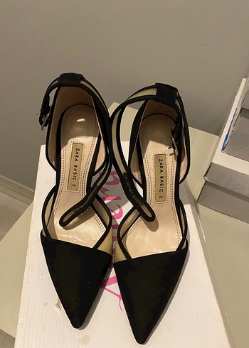 Klasik Siyah Kadın Stiletto Topuklu Ayakkabı - Görsel 4