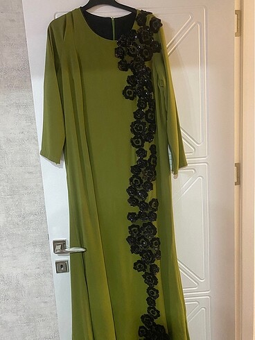 44 Beden yeşil Renk Abiye elbise
