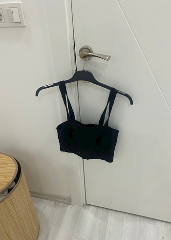 Siyah Mini Halter Yaka Strappy Büstiyer - Görsel 12