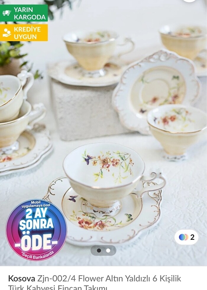 Kosova kahve fincanı - Görsel 2