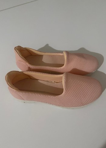 Pembe Minimalist Kadın Blok Topuk Babet - Görsel 4