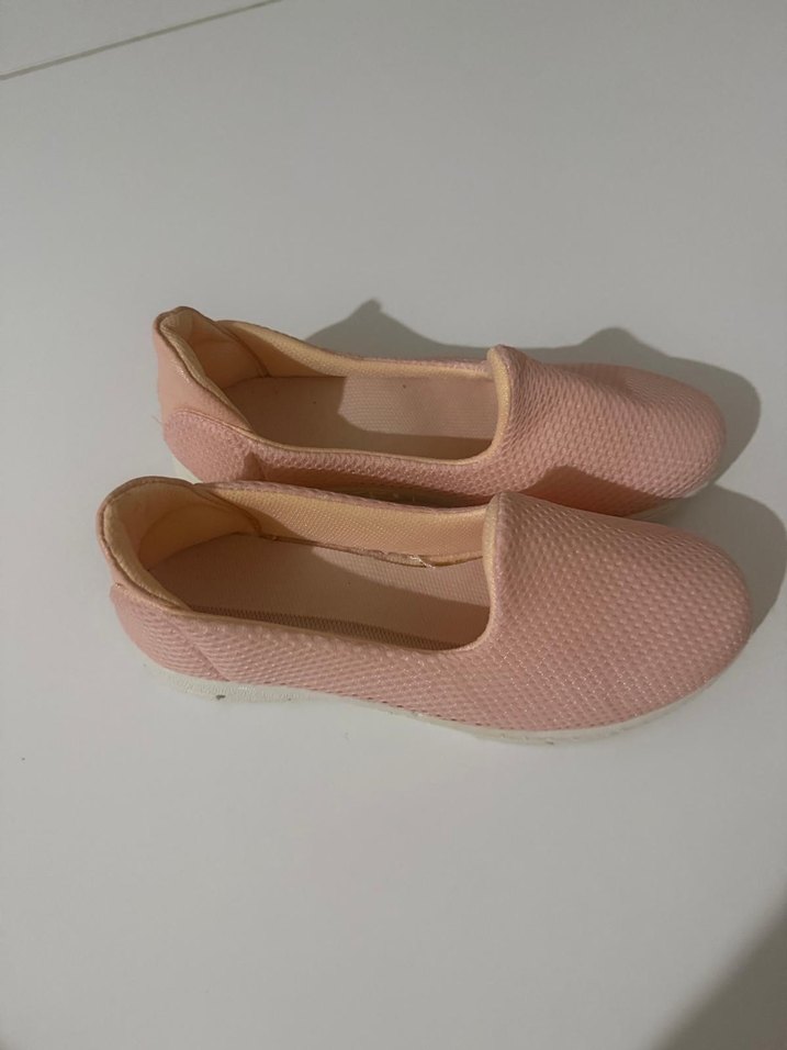 Pembe Minimalist Kadın Blok Topuk Babet - Görsel 3