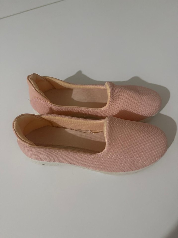 Pembe Minimalist Kadın Blok Topuk Babet - Görsel 4