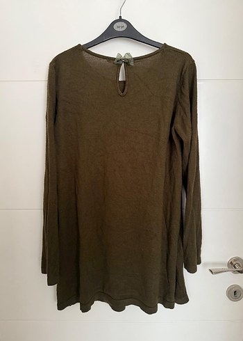 Kahverengi Uzun Kollu Hamile Tunik - Görsel 3