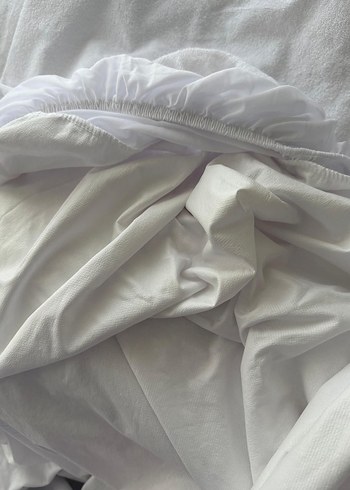 Baskılı Beyaz Lastikli Yatak Koruyucu - Görsel 5