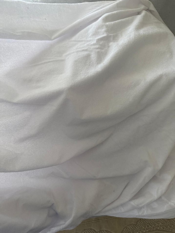 Beyaz Yatak Koruyucu 160x200 cm - Görsel 2