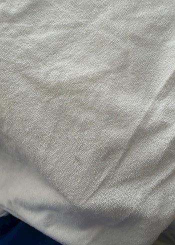 Beyaz Gri Yatak Koruyucu 160x200 cm - Görsel 9