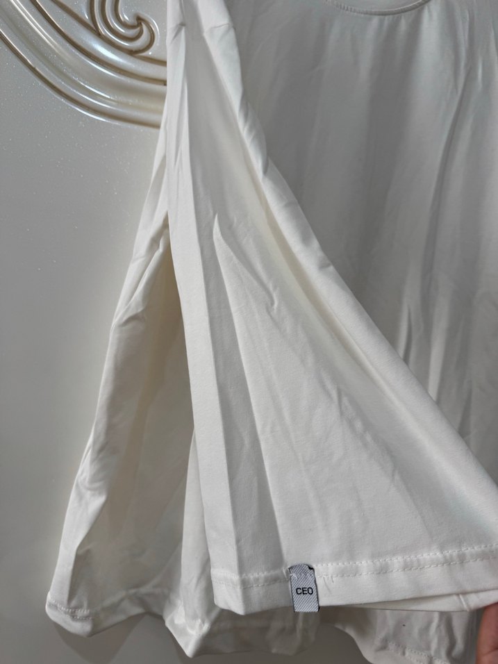 Beyaz Drapeli Kadın Sweatshirt - Görsel 3