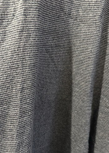 Gri Uzun Keten Kadın Elbise - Görsel 9